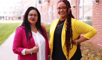 Yolany Gonell (l) and Jazzmyn Rodrigues (r)