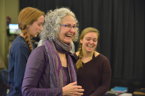 Faculty member smiling
