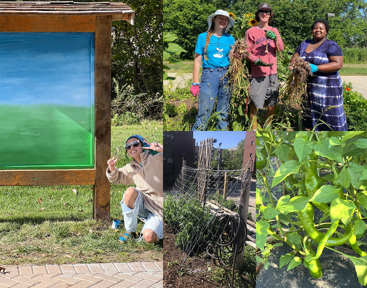 mural of garden improvements