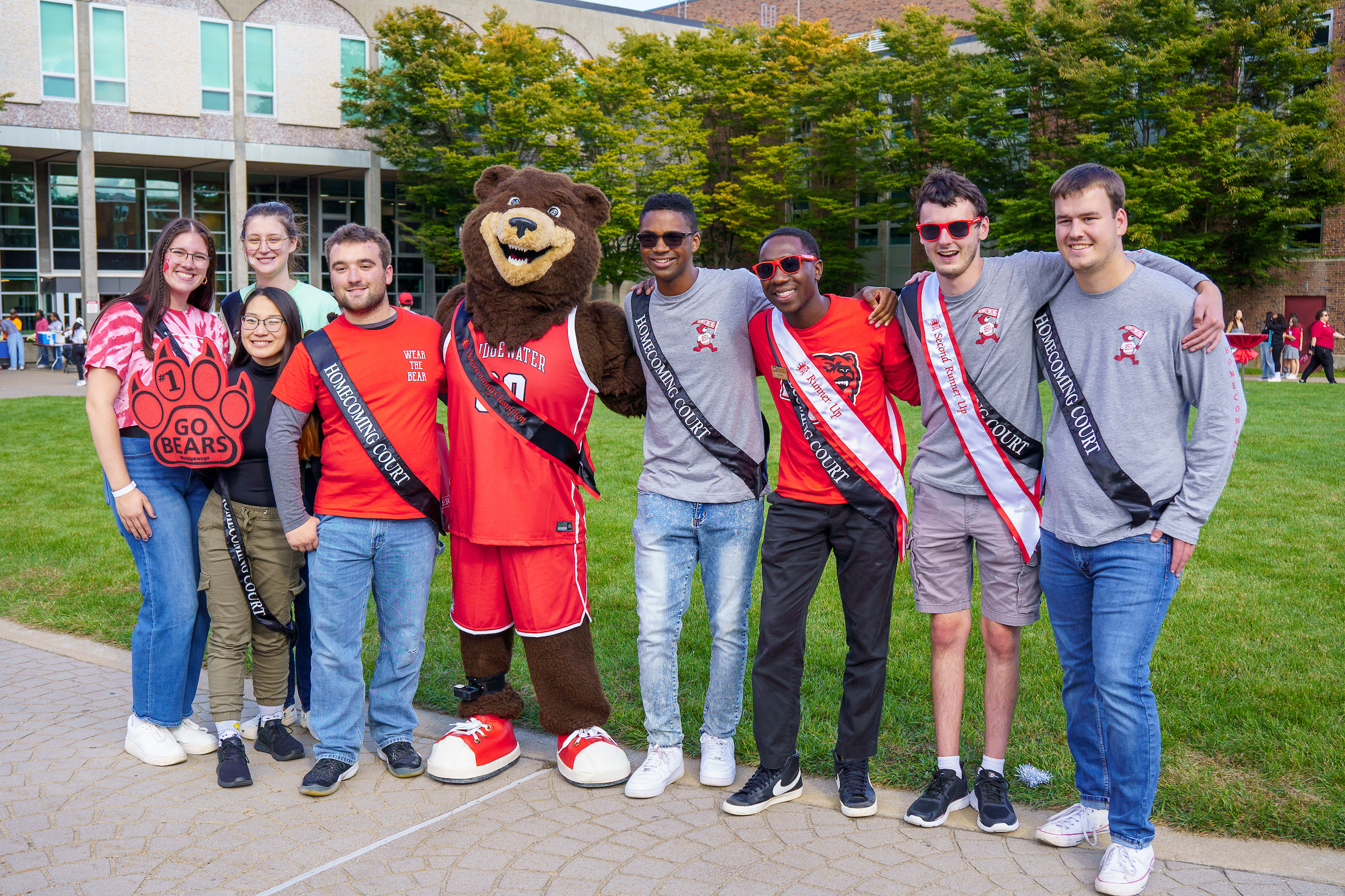 2024 BSU Homecoming Court posing with Bristaco