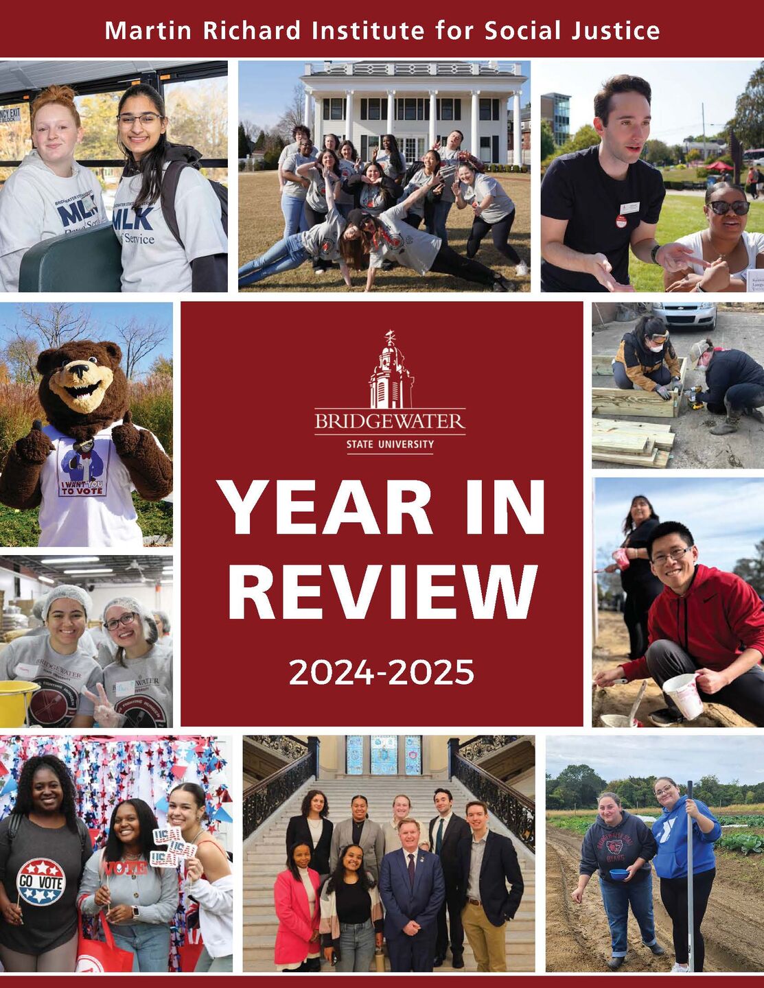 Cover of BSU Martin Richard Institute for Social Justice 2024-2025 Year in Review
