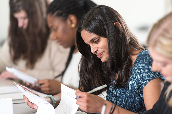 students in class