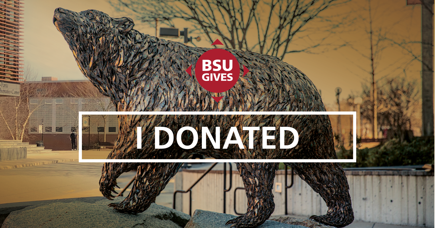BSU Gives 2021 I Donated Bear