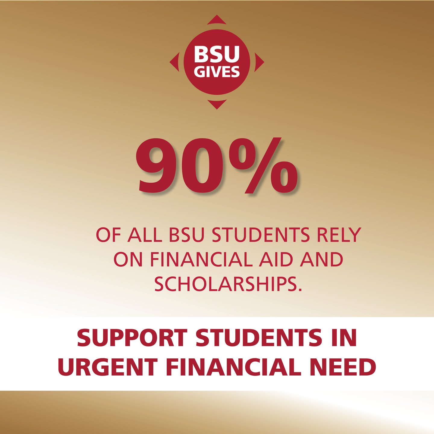 BSU Gives 2021 90%
