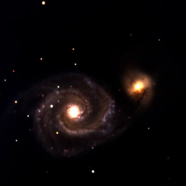 Whirlpool Galaxy in color