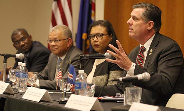 Cape Verdean Institute panel discussion with President Clark
