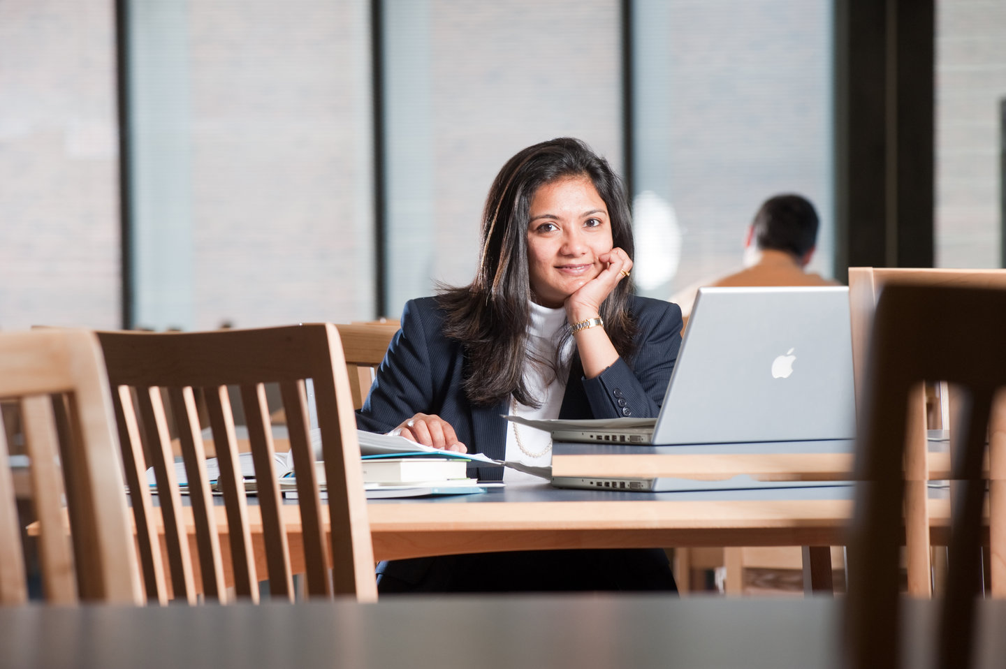 Girl in front of computer