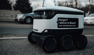 dining-robot.jpg A dining robot delivering food at BSU