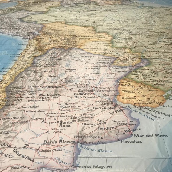 EarthView floor map of South America