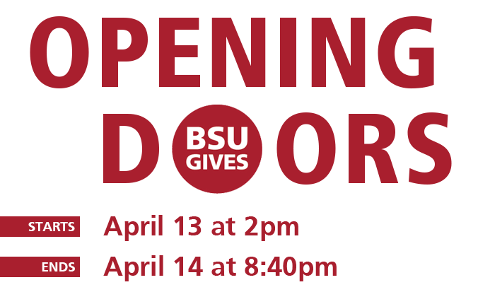 BSU Gives 2022 Opening Doors White