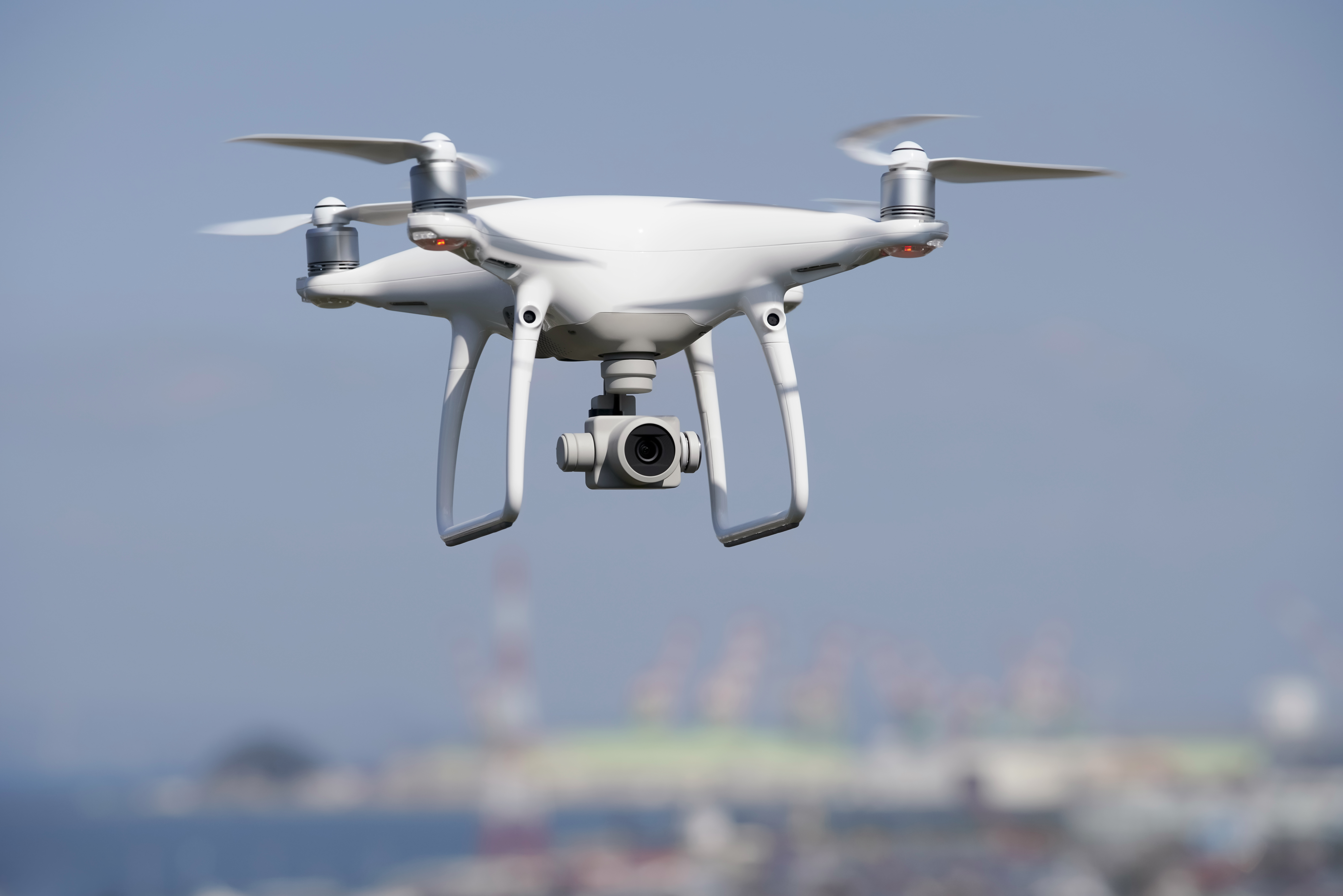 Drone flying
