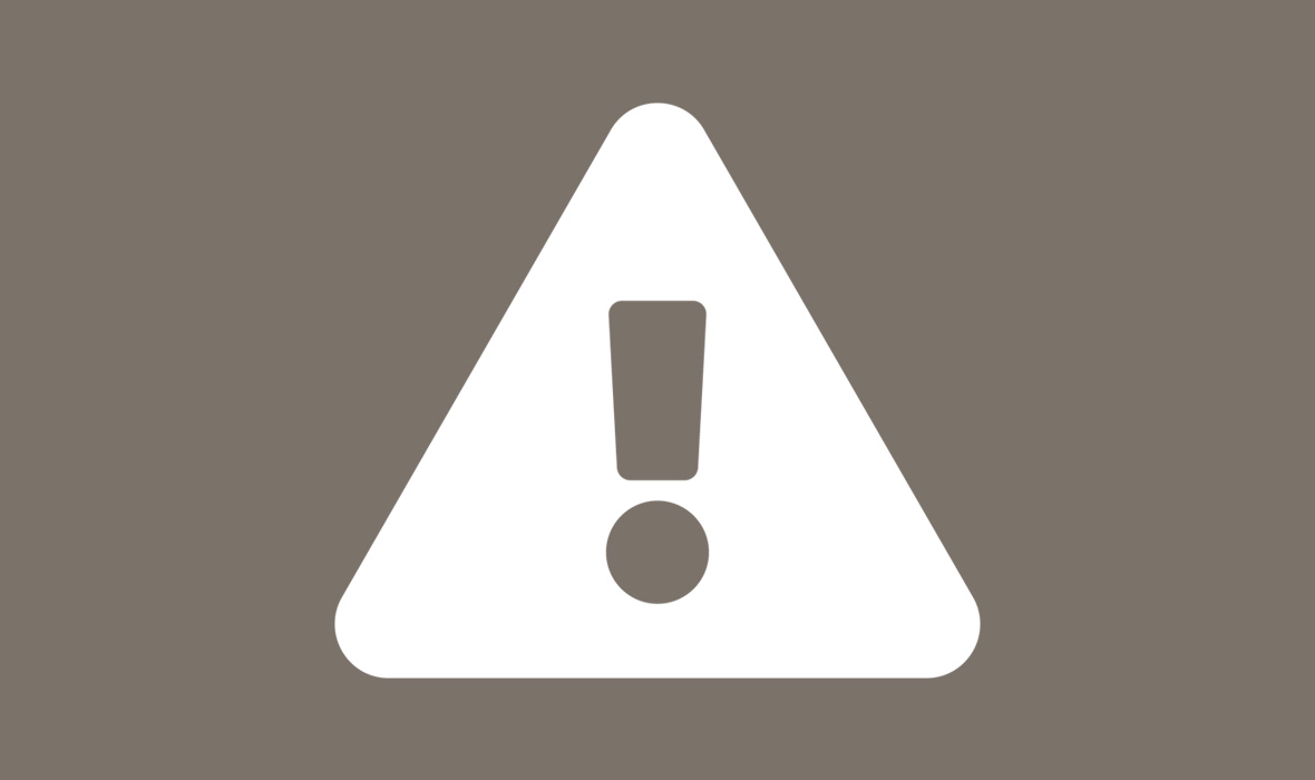 Online reporting - image of an exclamation point inside a triangle