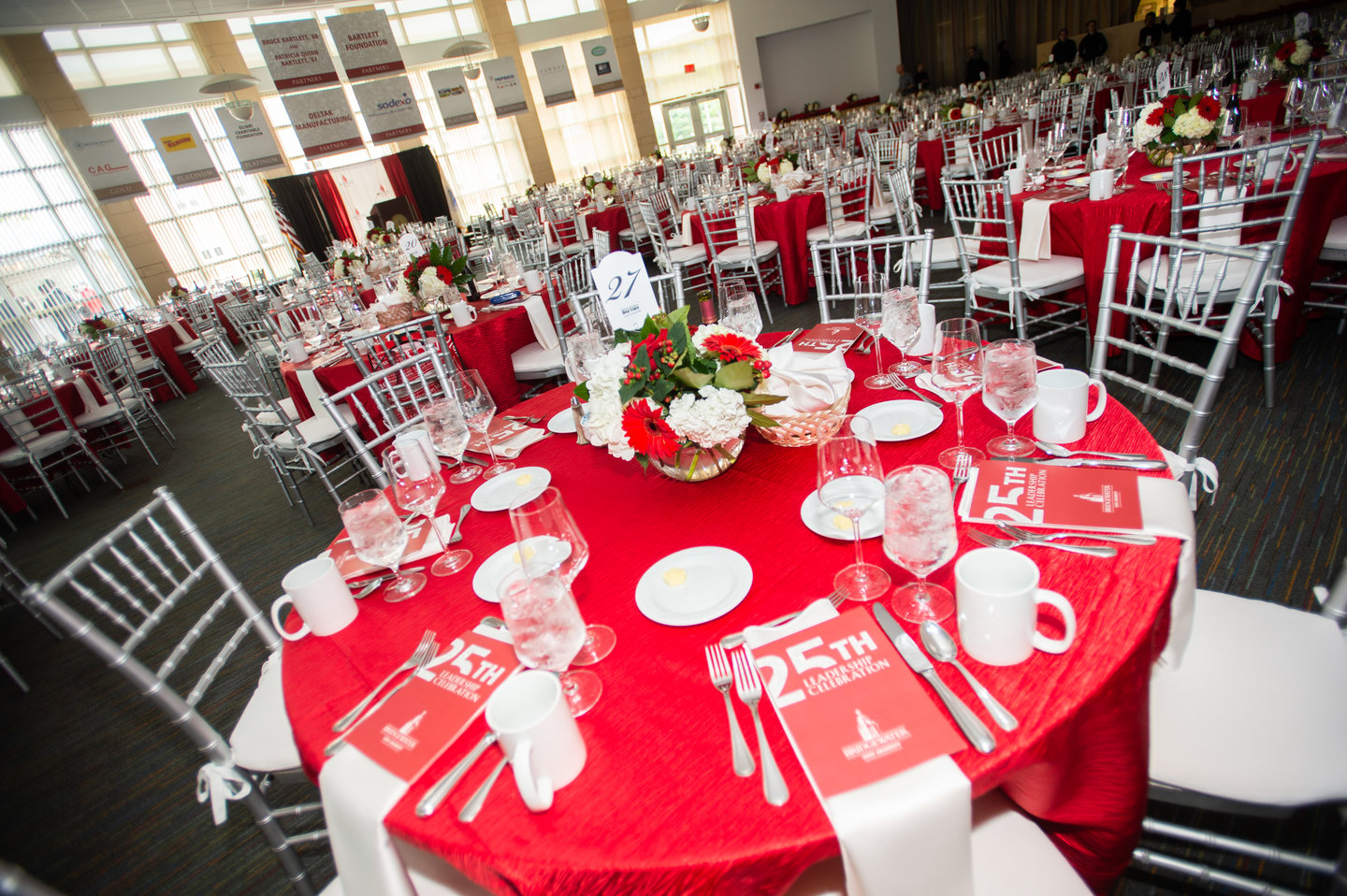 Leadership Celebration table setup