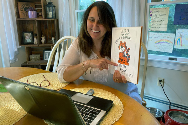 BSU alumna Nichole Freeman teaching remotely
