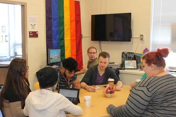 SupportLarge.jpg students in the Pride Center