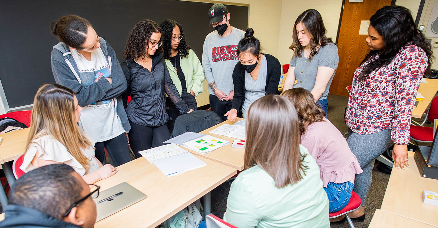 Dr. Alice Cheng working with her Multicultural Counseling class