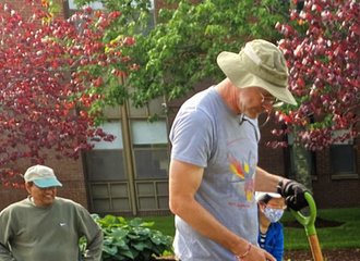 Working in the Permaculture Garden