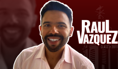 Headshot of Raul Vazquez with his name imposed on the top