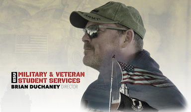 Graphic of Brian Duchaney in profile