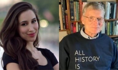 Headshots of Dr. Sidita Kushi standing outdoors and Dr. William Hanna standing in front of a bookcase.