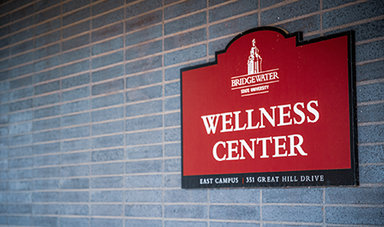 The sign for the Wellness Center