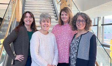 photo of CASE staff: Erin Schofield, Kim McCoy, Maura Whittemore and Jennie Aizenman