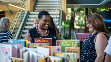BSU ATP student presenting research on early childhood multicultural literature