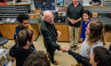 BSU students meet with NASA’s C. Alex Young, associate direc
