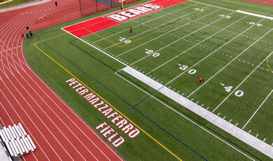 Aerial view of Mazzaferro Field