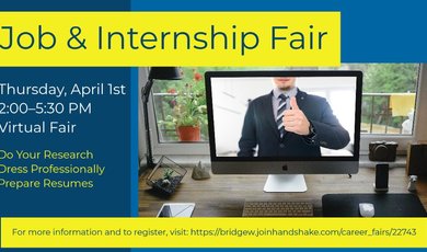 Virtual Job & Internship Fair Virtual Job & Internship Fair