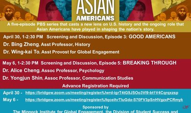 PBS Documentary ASIAN AMERICANS Zoom screenings and discussi