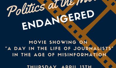 Politics at the Movies, April 13, 6 p.m. Politics at the Movies, April 13, 6 p.m.