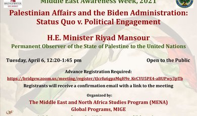 “Palestinian Affairs and the Biden Administration: Status Qu “Palestinian Affairs and the Biden Administration: Status Qu