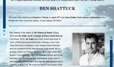 Visiting Author Series presents: Ben Shattuck