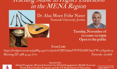 Teaching Music in Higher Education in the MENA Region-lectur