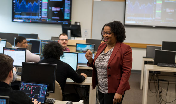 Dr. Jeanean J. Davis-Street in the classroom