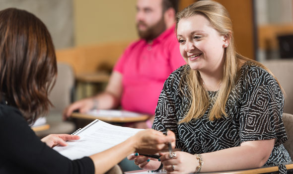 Grad students in class