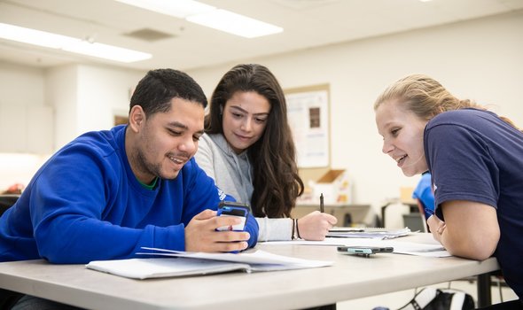 students in class