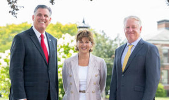 Fred, Ellen and Dave outside Boyden