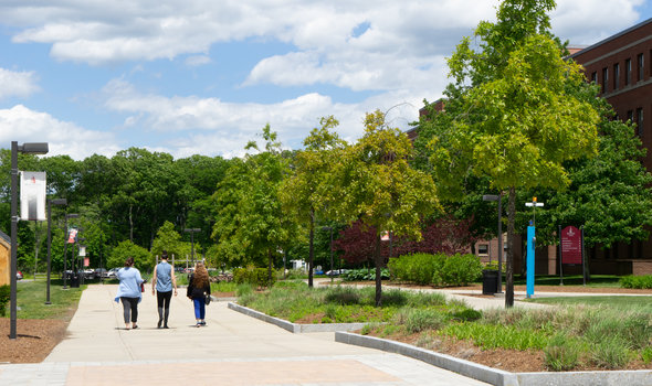 Students Walking On Campus