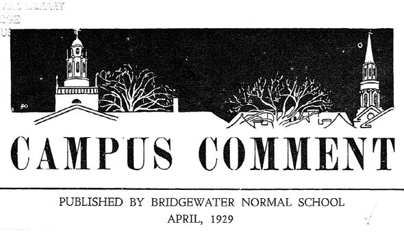 The logo of the Campus Comment circa 1929