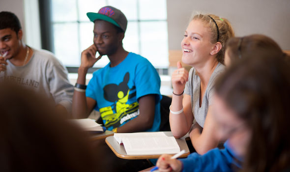 Students in classroom