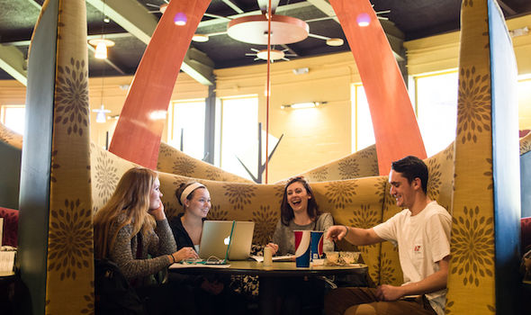 students at cafeteria