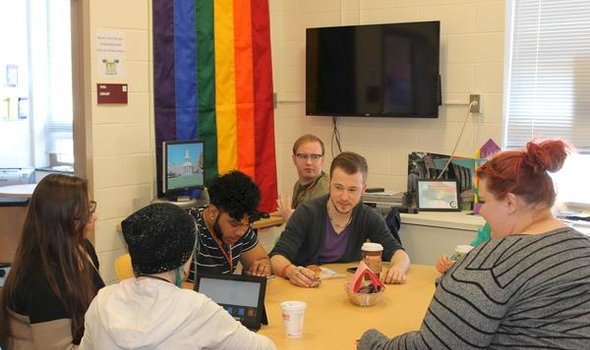 SupportLarge.jpg students in the Pride Center
