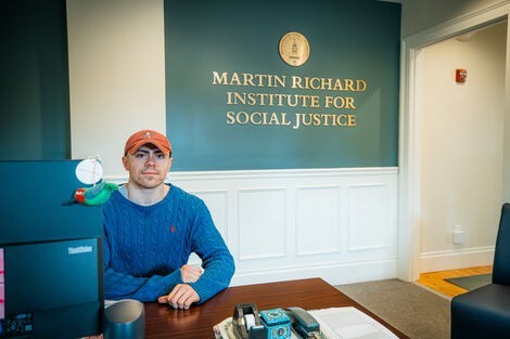 David Alatorre in the Martin Richards Institute for Social Justice