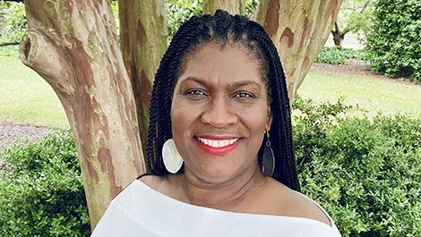 Headshot of Dorrette Bogle Stephenson in front of a tree