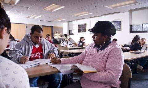 students in counseling setting