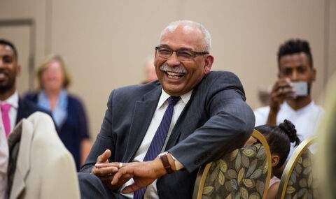 Miguel Gomes at his retirement reception