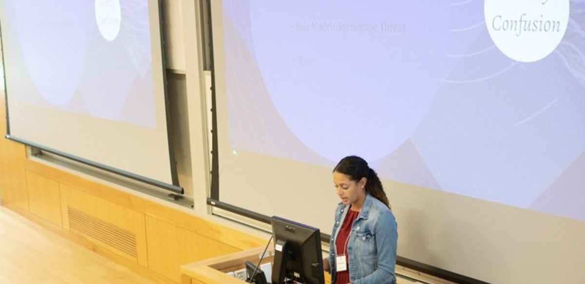 BSU student presenting research on Identity Confusion BSU student presenting research on Identity Confusion