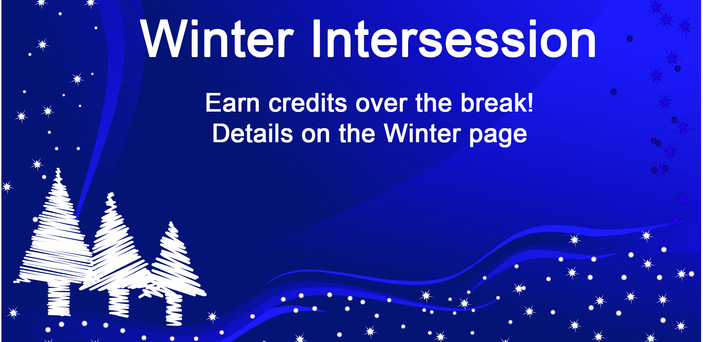 Winter Intersession details